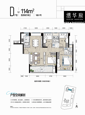 信城缙华府户型图