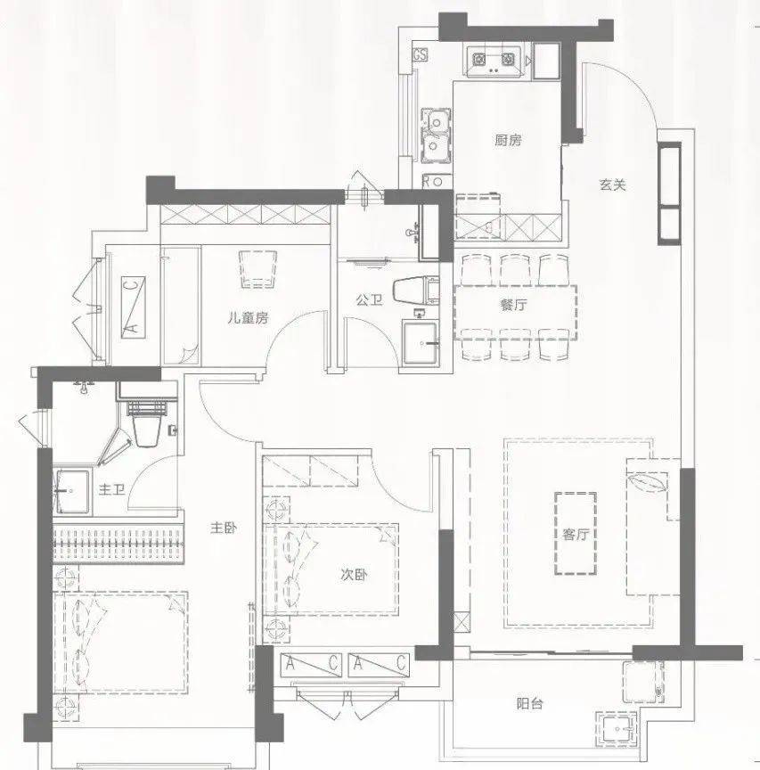 联发天境雅居户型图